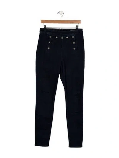 Pre-owned Veronica Beard High-rise Skinny Leg Jeans In Blue