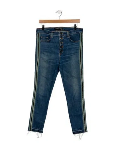 Pre-owned Veronica Beard High-rise Skinny Leg Jeans In Blue