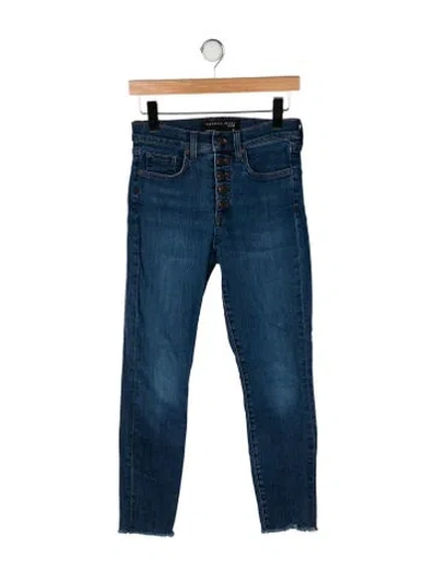 Pre-owned Veronica Beard High-rise Skinny Leg Jeans In Blue