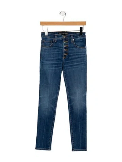 Pre-owned Veronica Beard High-rise Skinny Leg Jeans In Blue