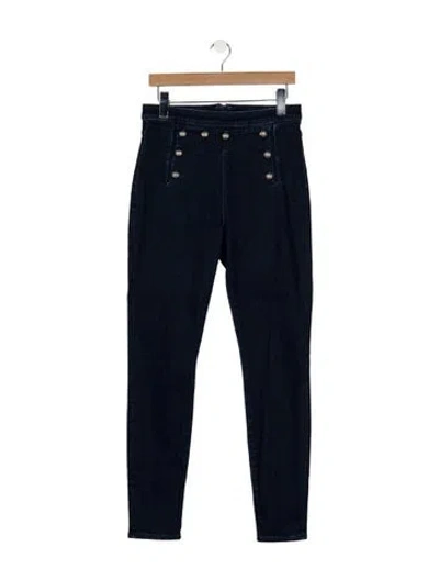 Pre-owned Veronica Beard High-rise Skinny Leg Jeans In Blue