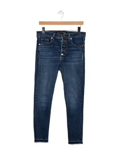 Pre-owned Veronica Beard High-rise Skinny Leg Jeans In Blue