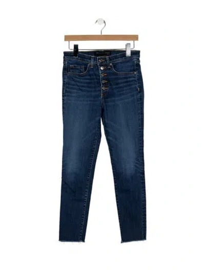 Pre-owned Veronica Beard High-rise Skinny Leg Jeans In Blue