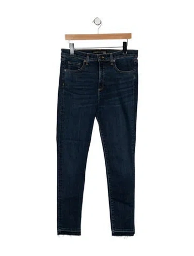 Pre-owned Veronica Beard High-rise Skinny Leg Jeans In Blue