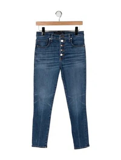 Pre-owned Veronica Beard High-rise Skinny Leg Jeans In Blue