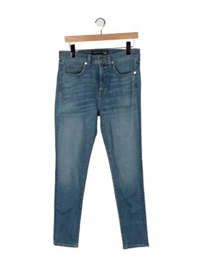 Pre-owned Veronica Beard High-rise Skinny Leg Jeans In Blue