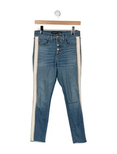 Pre-owned Veronica Beard High-rise Skinny Leg Jeans In Blue