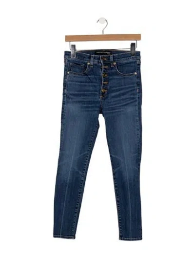 Pre-owned Veronica Beard High-rise Skinny Leg Jeans In Blue