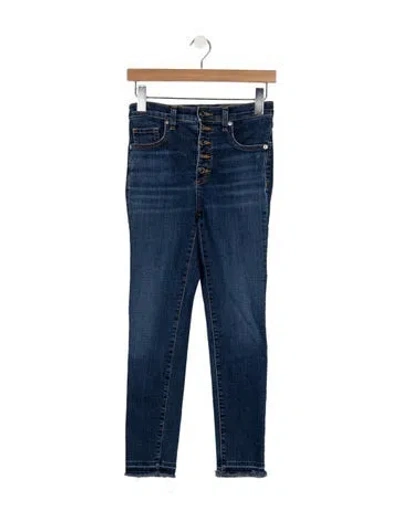 Pre-owned Veronica Beard High-rise Skinny Leg Jeans In Blue