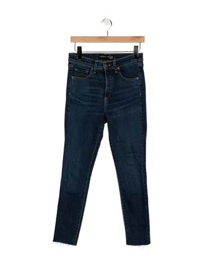 Pre-owned Veronica Beard High-rise Skinny Leg Jeans In Blue
