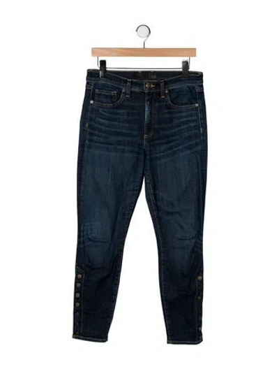 Pre-owned Veronica Beard High-rise Skinny Leg Jeans In Blue