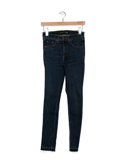 Pre-owned Veronica Beard High-rise Skinny Leg Jeans In Blue