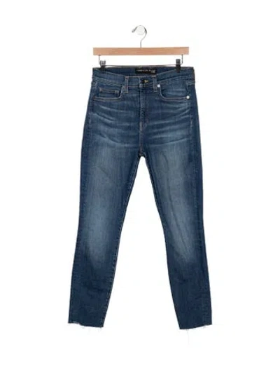 Pre-owned Veronica Beard High-rise Skinny Leg Jeans In Blue