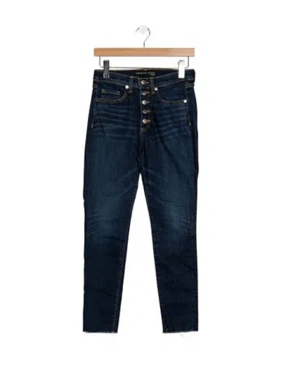 Pre-owned Veronica Beard High-rise Skinny Leg Jeans In Blue
