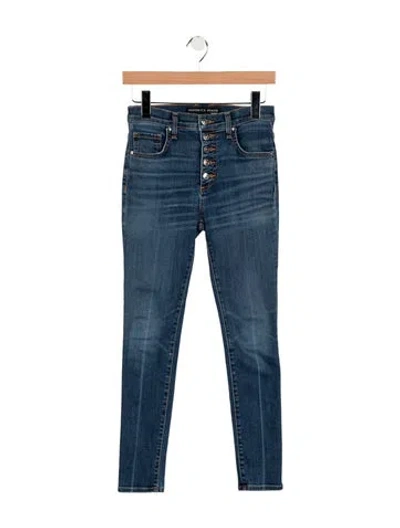Pre-owned Veronica Beard High-rise Skinny Leg Jeans In Blue