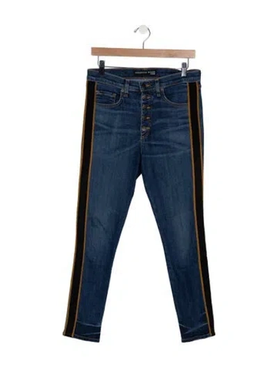 Pre-owned Veronica Beard High-rise Skinny Leg Jeans In Blue