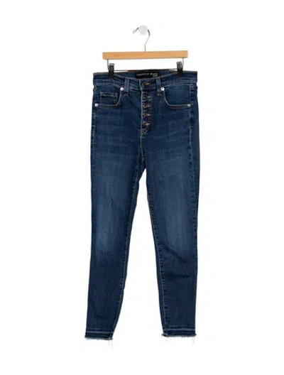 Pre-owned Veronica Beard High-rise Skinny Leg Jeans In Blue