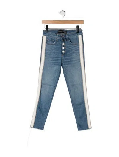 Pre-owned Veronica Beard High-rise Skinny Leg Jeans In Blue