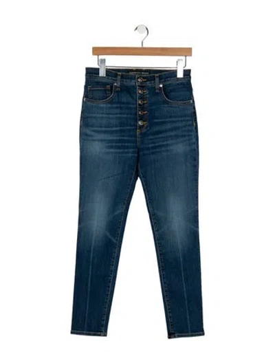 Pre-owned Veronica Beard High-rise Skinny Leg Jeans In Blue