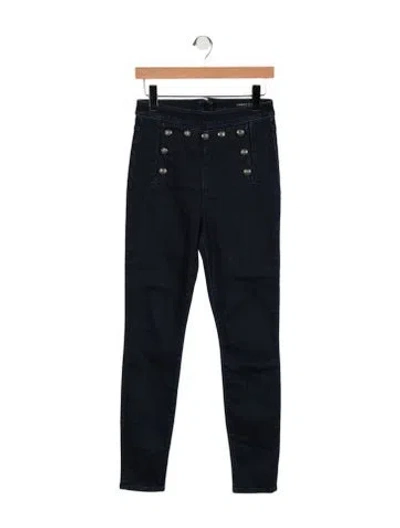 Pre-owned Veronica Beard High-rise Skinny Leg Jeans In Blue