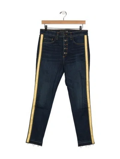 Pre-owned Veronica Beard High-rise Skinny Leg Jeans In Blue