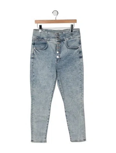 Pre-owned Veronica Beard High-rise Skinny Leg Jeans In Blue