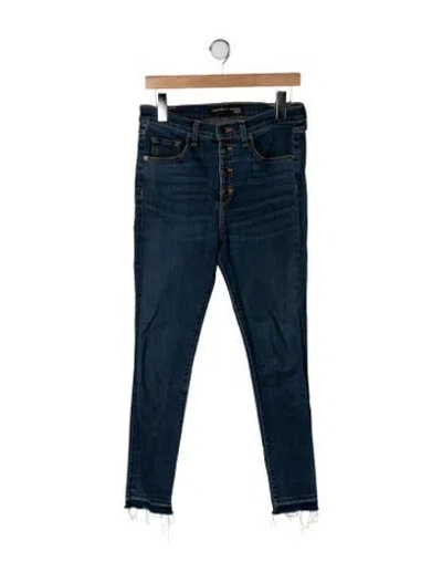 Pre-owned Veronica Beard High-rise Skinny Leg Jeans In Blue