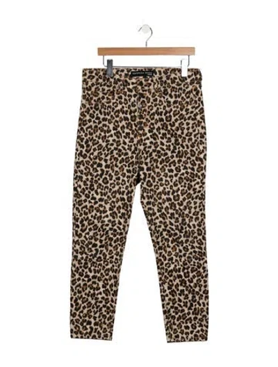Pre-owned Veronica Beard High-rise Skinny Leg Jeans In Brown