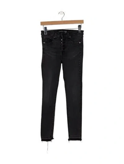 Pre-owned Veronica Beard High-rise Skinny Leg Jeans In Gray