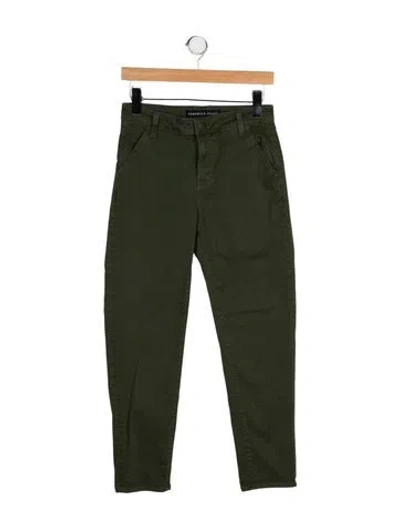 Pre-owned Veronica Beard High-rise Skinny Leg Jeans In Green