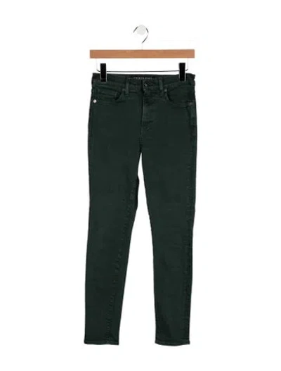 Pre-owned Veronica Beard High-rise Skinny Leg Jeans In Green