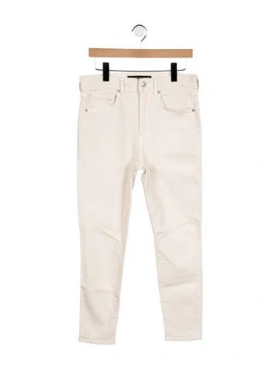 Pre-owned Veronica Beard High-rise Skinny Leg Jeans In Neutral