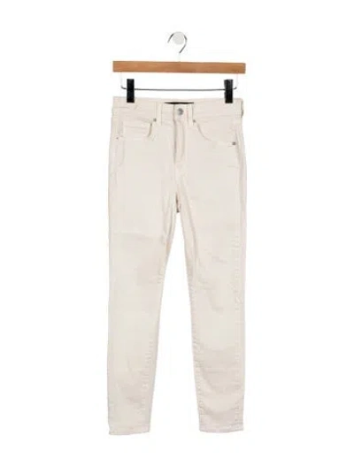 Pre-owned Veronica Beard High-rise Skinny Leg Jeans In Neutral