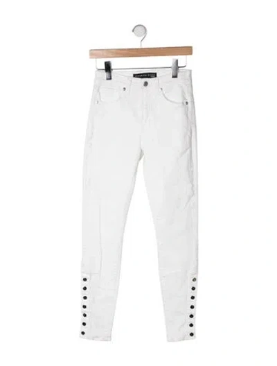 Pre-owned Veronica Beard High-rise Skinny Leg Jeans In Neutrals