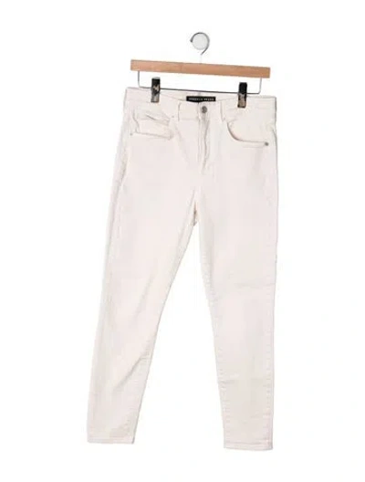 Pre-owned Veronica Beard High-rise Skinny Leg Jeans In Neutrals