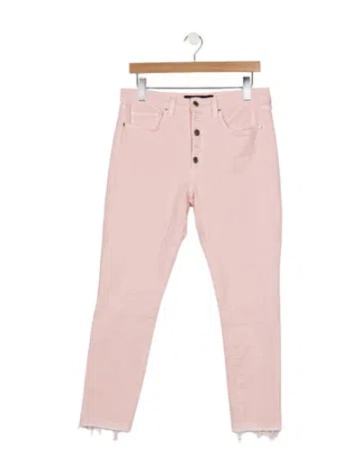 Pre-owned Veronica Beard High-rise Skinny Leg Jeans In Pink