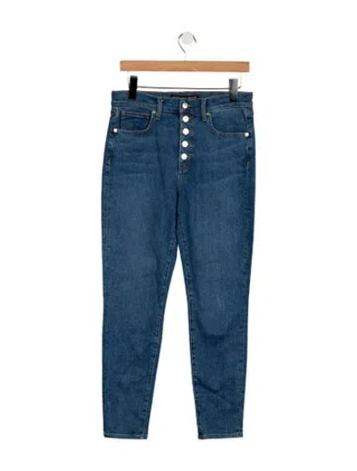 Pre-owned Veronica Beard High-rise Skinny Leg Jeans W/ Tags In Blue