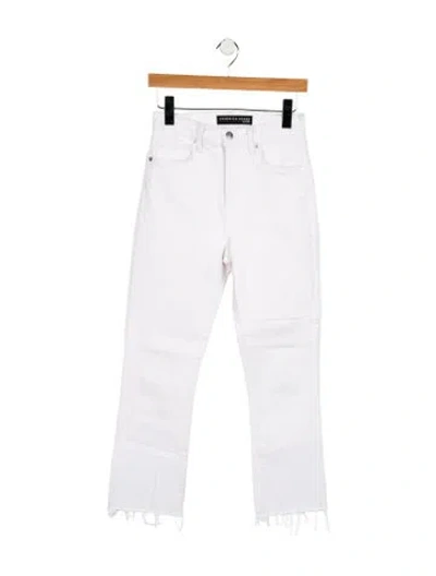 Pre-owned Veronica Beard High-rise Skinny Leg Jeans In White