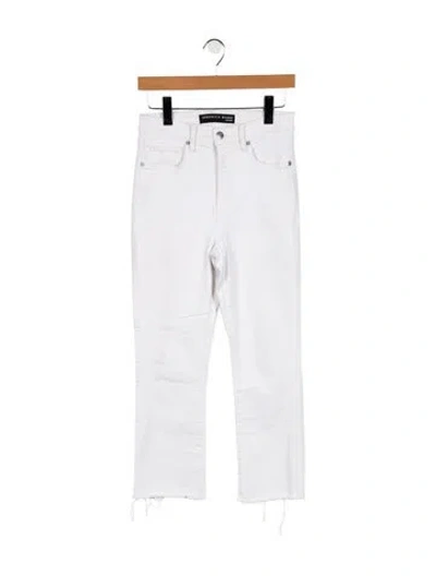 Pre-owned Veronica Beard High-rise Skinny Leg Jeans In White