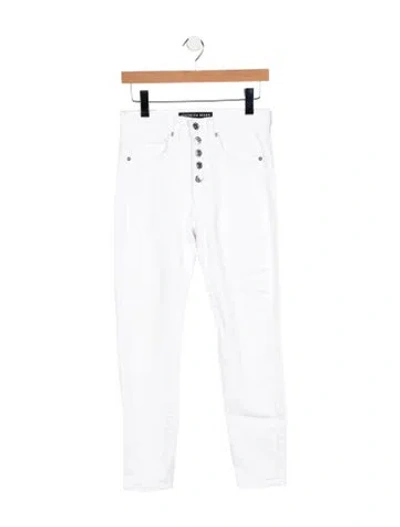 Pre-owned Veronica Beard High-rise Skinny Leg Jeans In White