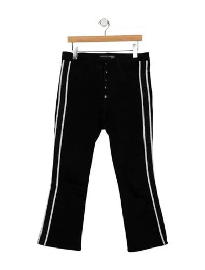 Pre-owned Veronica Beard High-rise Straight Leg Jeans In Black