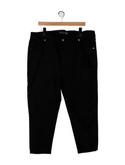 Pre-owned Veronica Beard High-rise Straight Leg Jeans In Black