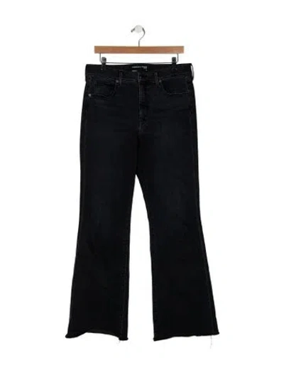 Pre-owned Veronica Beard High-rise Straight Leg Jeans In Black