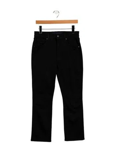 Pre-owned Veronica Beard High-rise Straight Leg Jeans In Black