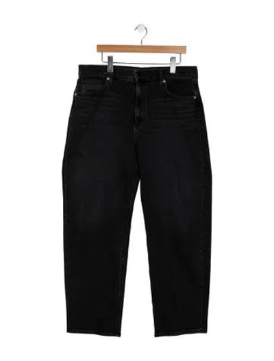 Pre-owned Veronica Beard High-rise Straight Leg Jeans In Black