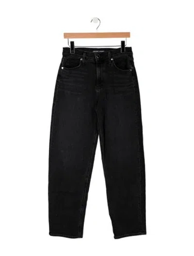 Pre-owned Veronica Beard High-rise Straight Leg Jeans In Black