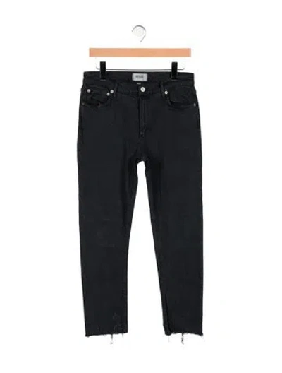 Pre-owned Veronica Beard High-rise Straight Leg Jeans In Black