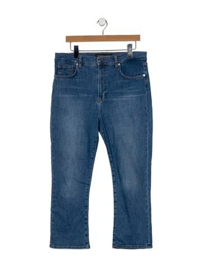 Pre-owned Veronica Beard High-rise Straight Leg Jeans In Blue
