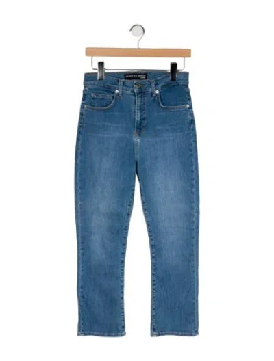 Pre-owned Veronica Beard High-rise Straight Leg Jeans In Blue