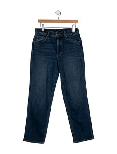 Pre-owned Veronica Beard High-rise Straight Leg Jeans In Blue